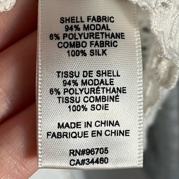 Rebecca Taylor • Long Sleeve Lace Embroidered Terry Top - Picture 7 of 9